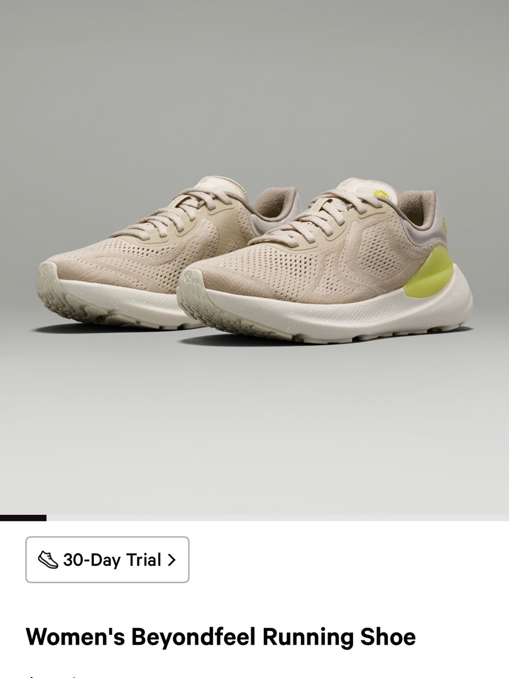 Lululemon Beyondfeel Running Shoe - Women’s Size 8